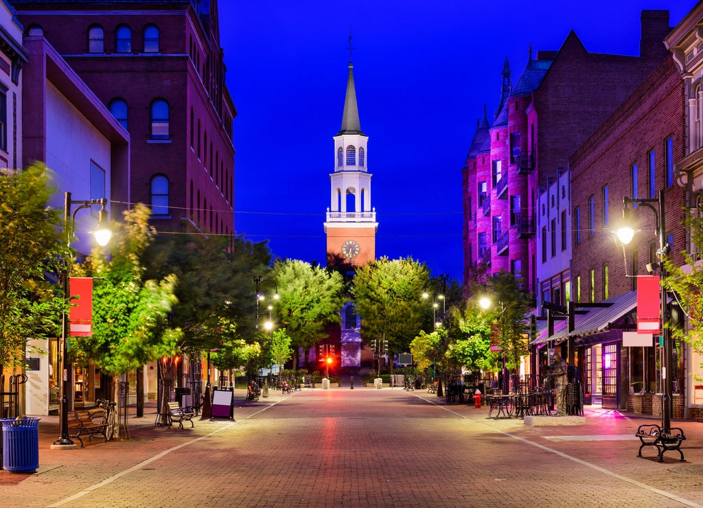 Church Street in Burlington, Vermont