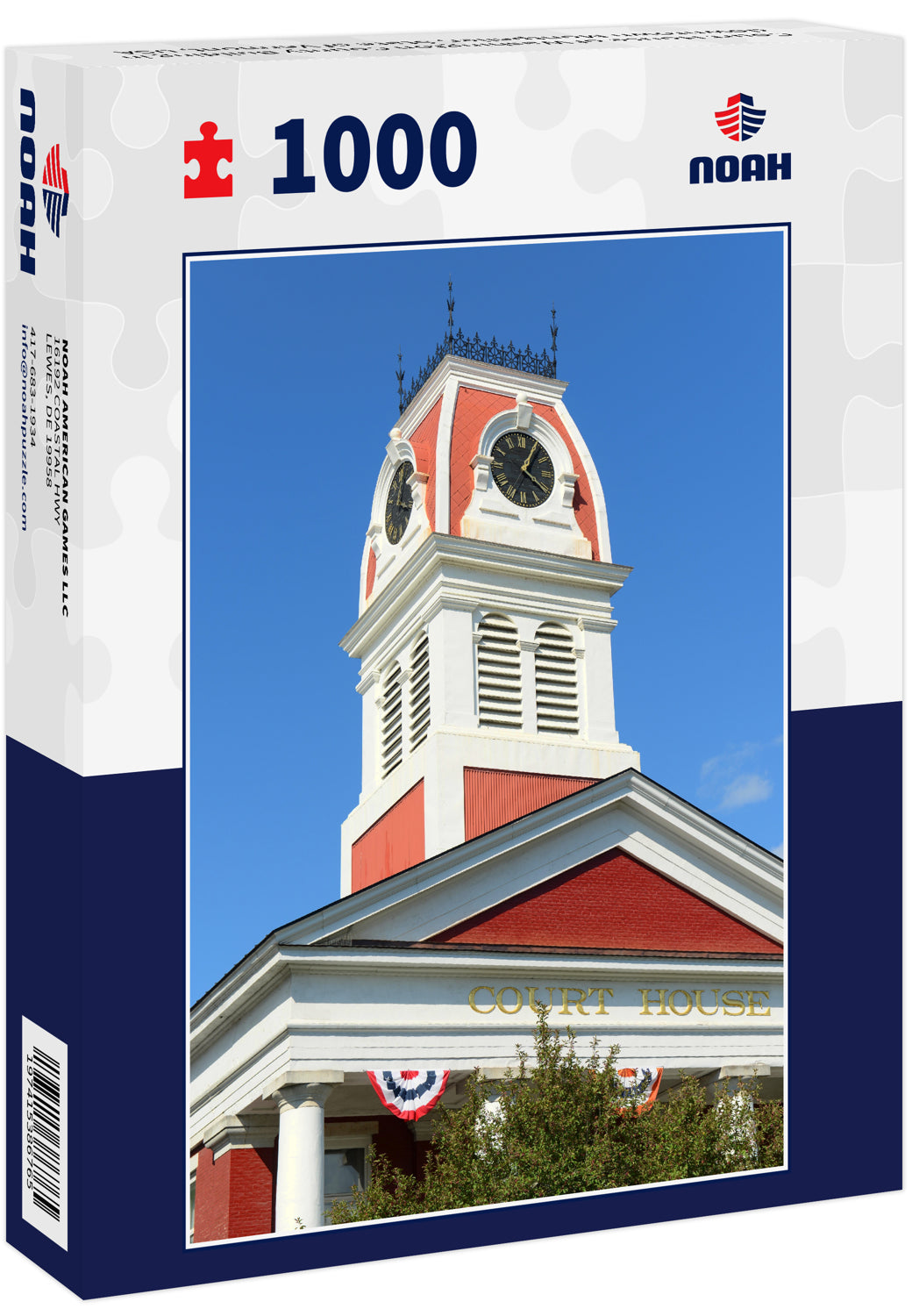 Court House of Washington County Building in downtown Montpelier, State of Vermont, USA