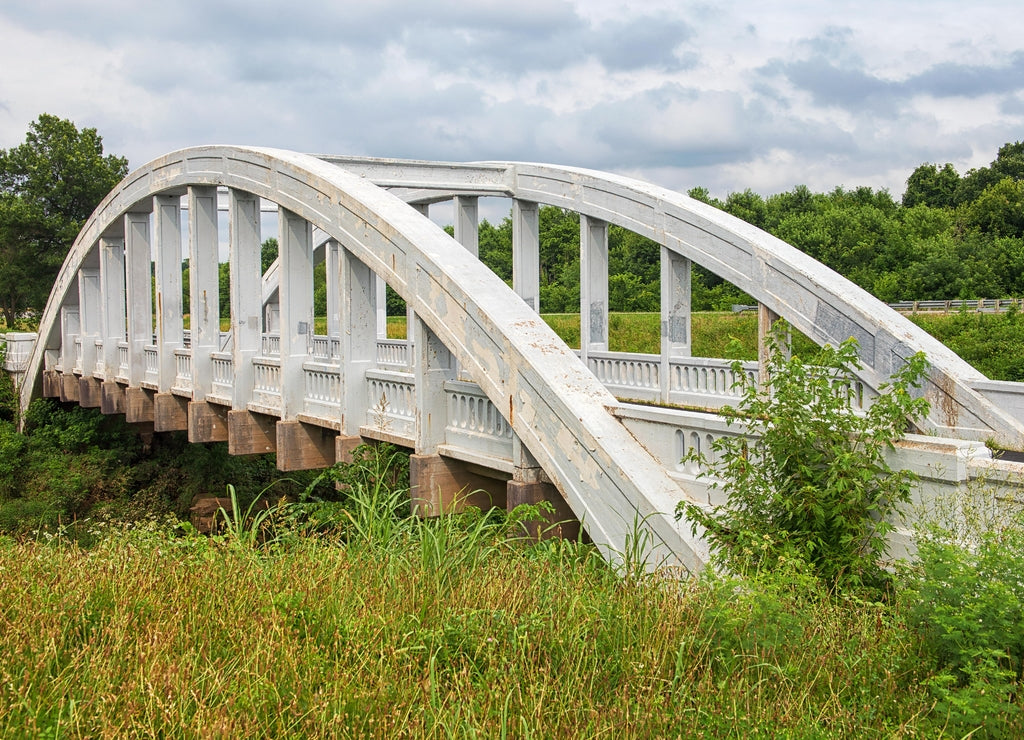 Brush Creek Bridge/Rainbow Bridge in Riverton/Baxter Springs, Kansas. (famous Route 66 attraction)