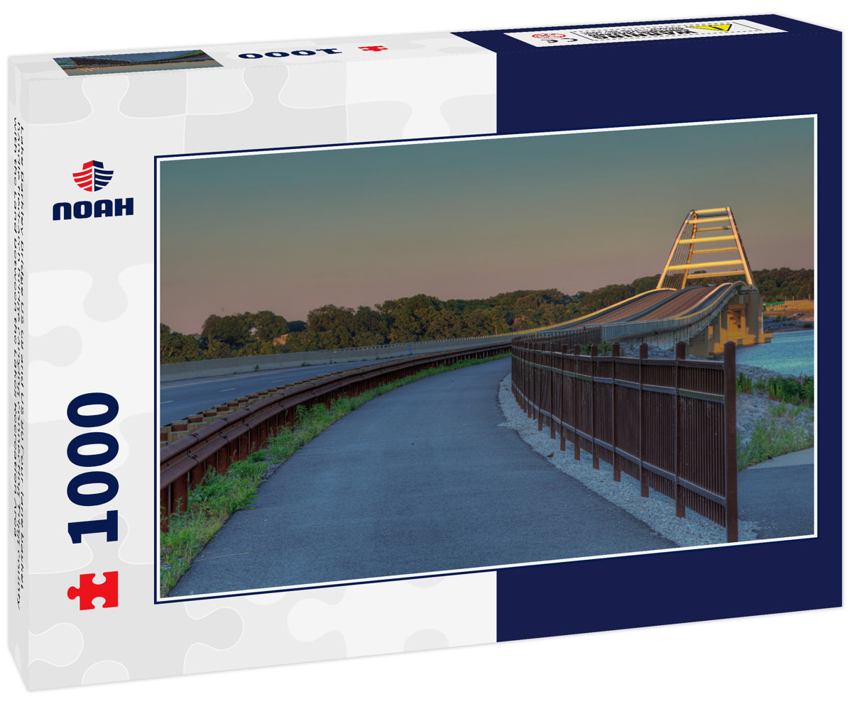 Lake Barkley Bridge US 68 and US 80 Four-lane basket handle tied-arch bridge carrying connecting Trigg county with the Land Between the Lakes Recreation Area