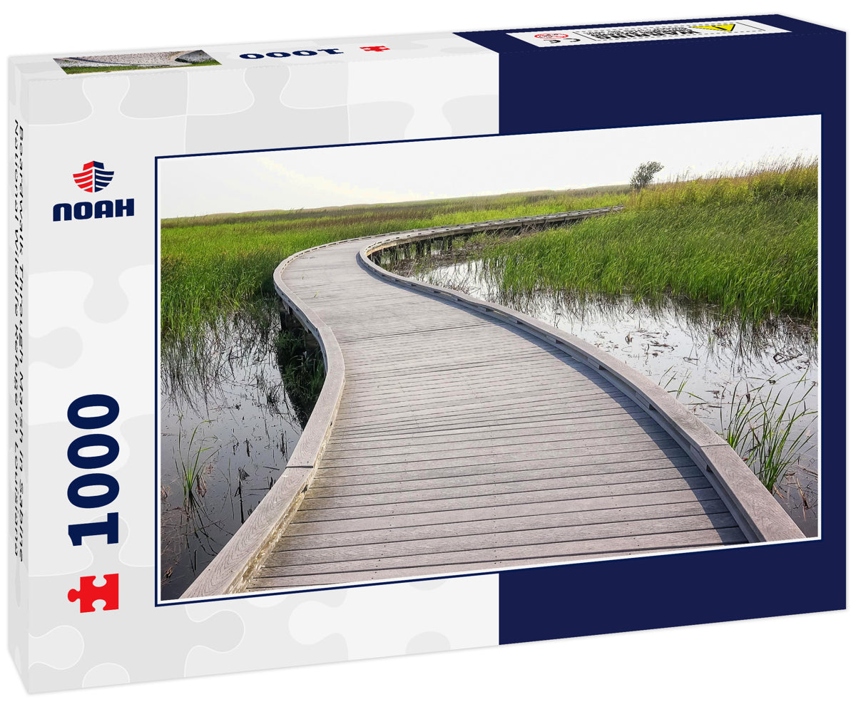 Boardwalk Through Marsh in Sabine National Wildlife Refuge in Louisiana