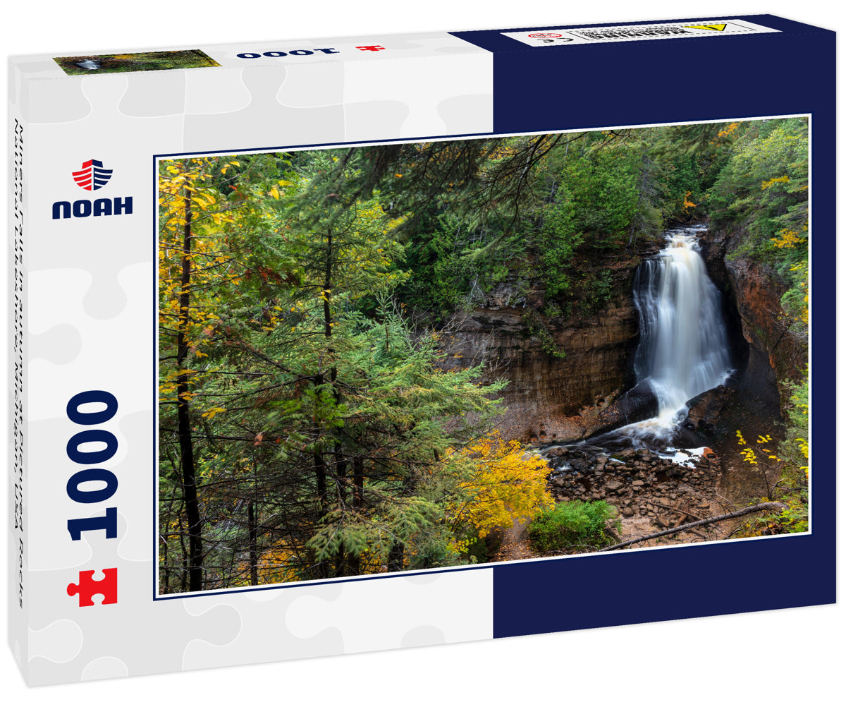 Miners Falls in autumn at Pictured Rocks National Lakeshore, Michigan, USA