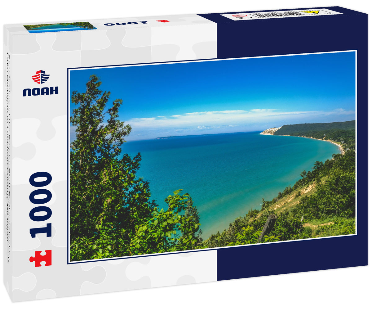 Scenic view of the Empire Bluff Trail overlooking Lake Michigan in Leelanau County, Michigan