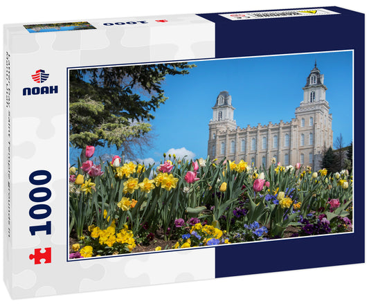 Latter Day Saint Temple grounds in Manti Utah