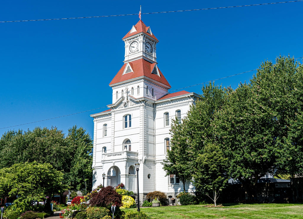 Benton County Courthouse in Corvallis, Oregon, the oldest in the state