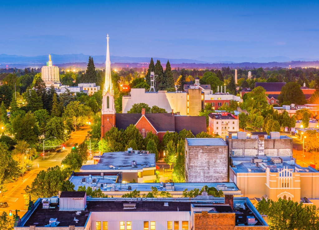 Salem, Oregon, USA Skyline