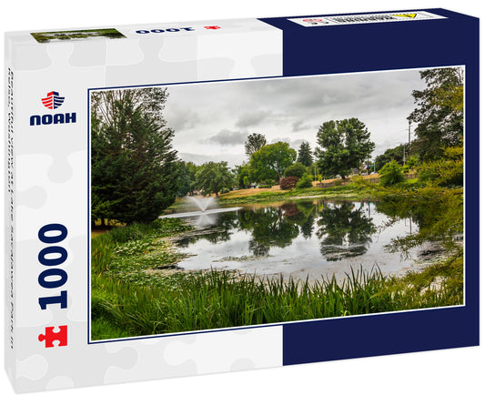 Beautiful view at Lake Sacajawea Park in Kelso, Washington