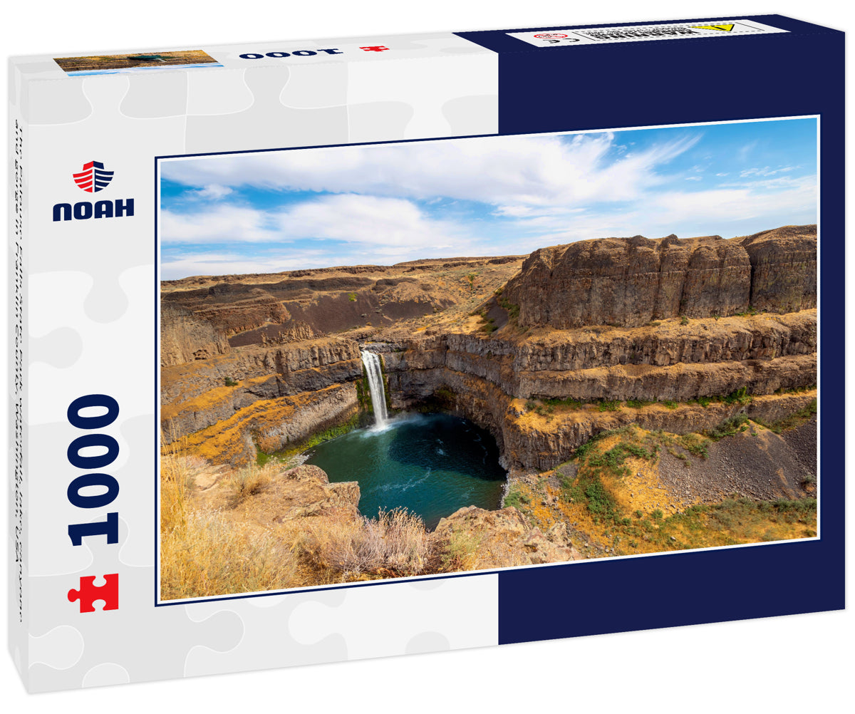 The Palouse Falls State Park waterfall, lake, canyone and gorge in Franklin County, Washington, USA