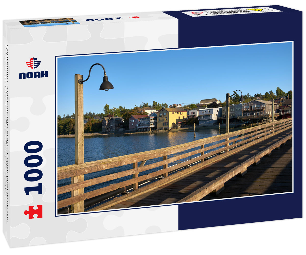 Coupeville, Washington State. Coupeville from the old wooden pier over Penn Cove, Washington