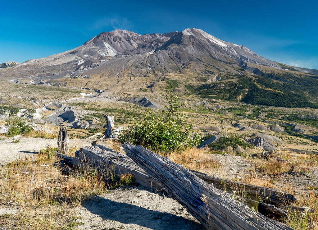 Scenic view over Mount St. Helens, Skamania County, Washington