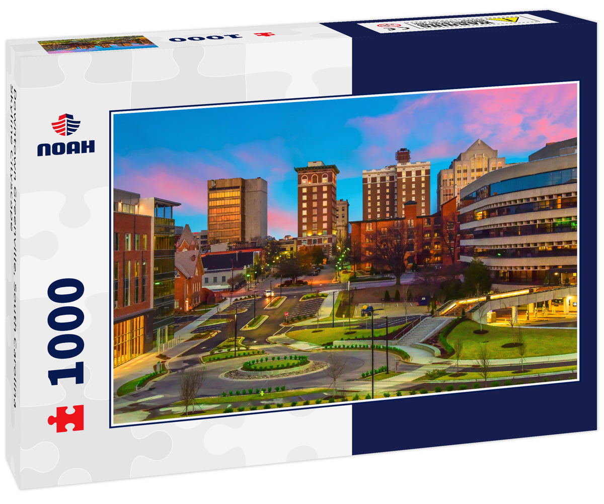 Downtown Greenville, South Carolina Skyline Cityscape