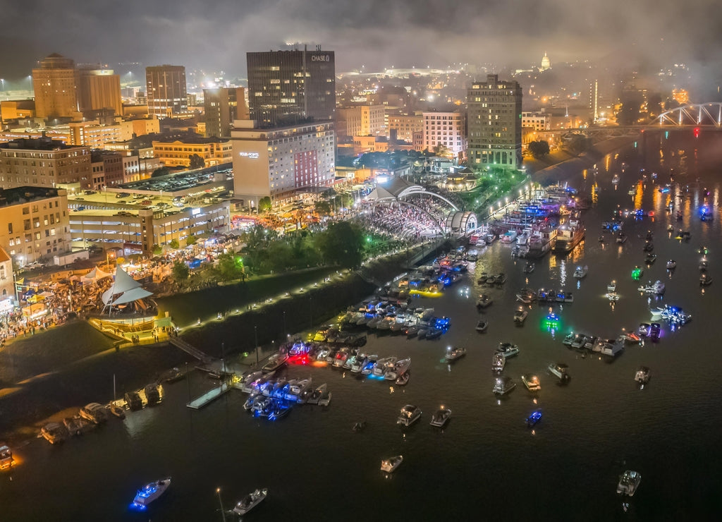 Fireworks on the River in Charleston, West Virginia