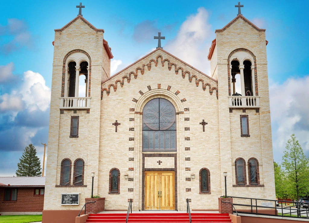 Classic brick church in Dillon Montana
