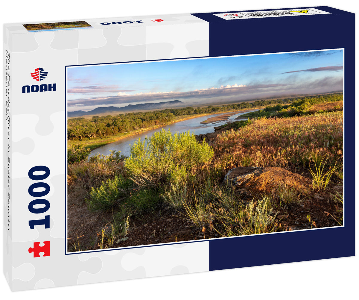 The Powder River in Custer County, Montana, USA