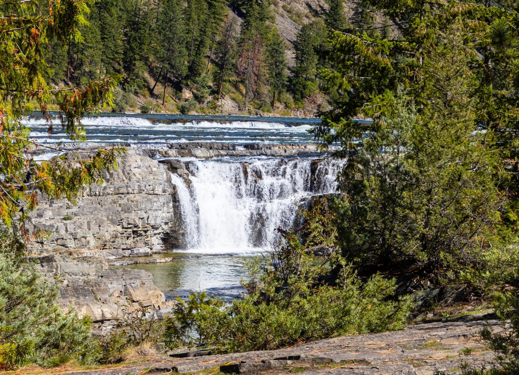Kootenai Falls on The Kootenai River, Lincoln County, Montana, USA