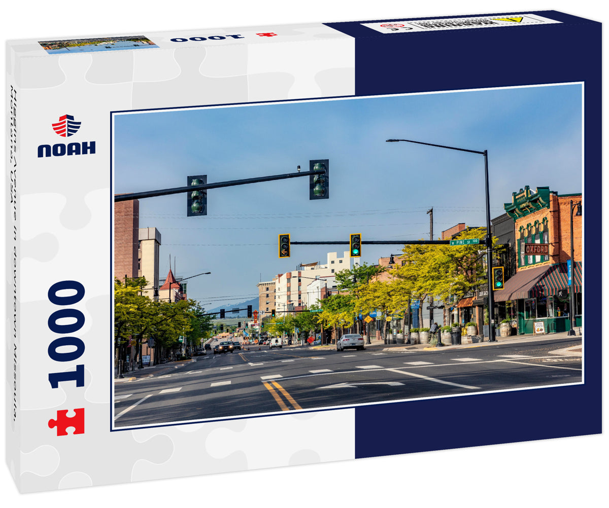 Higgins Avenue in downtown Missoula, Montana, USA