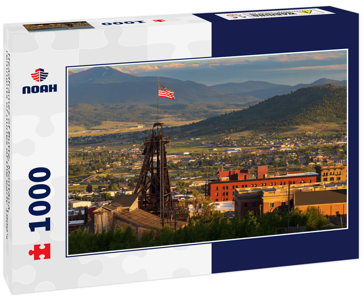 Headframes of Butte, Montana, remnants of mines of the early 1900's