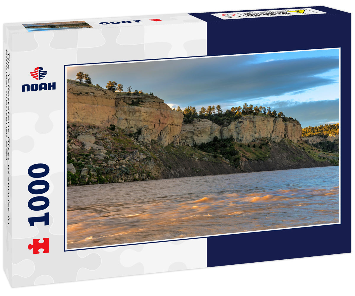 The Yellowstone River at sunrise in Billings, Montana, USA