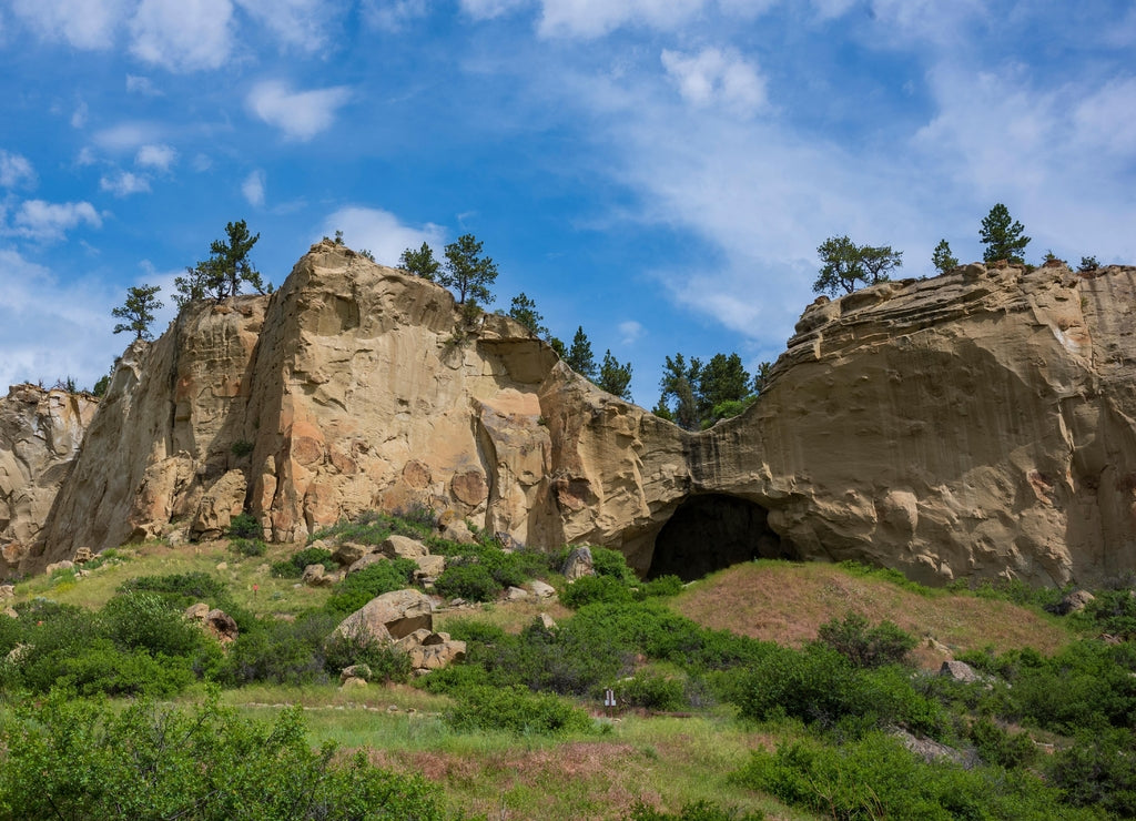Pictograph Cave, Billings, Montana during a summer day
