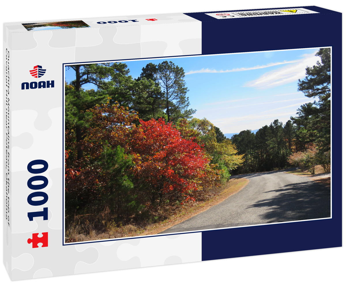 Ouachita Mountains from the top of Cavanal Hill near Poteau, Okahoma