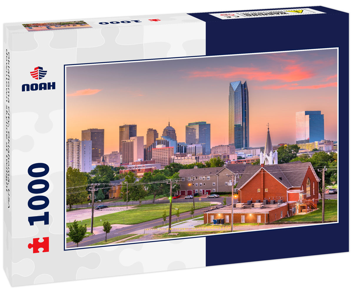 Oklahoma City, Oklahoma, USA downtown skyline at twilight