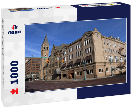 Ohio Church in Canton with Blue Sky During summer Day