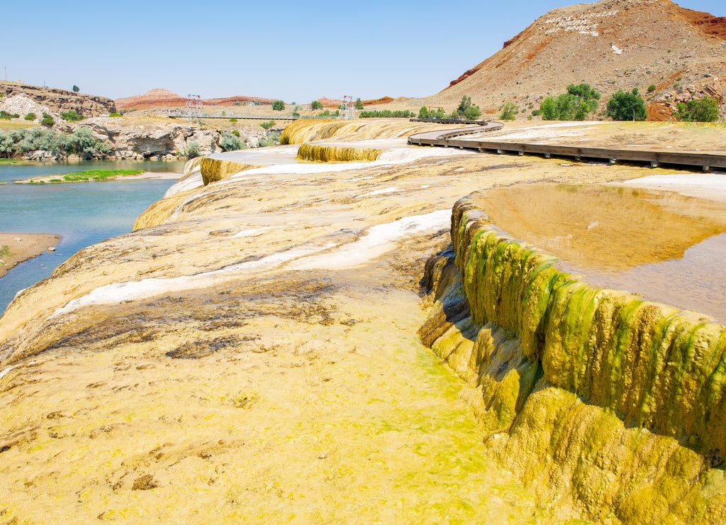 Thermopolis Hot Springs State Park in Wyoming, USA
