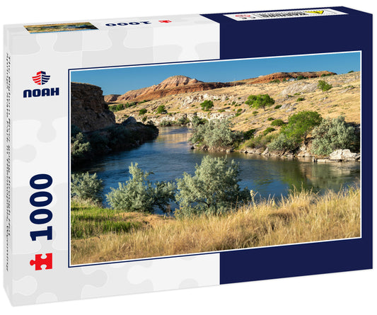 The Bighorn River going through Hot Springs State Park in Thermopolis, Wyoming