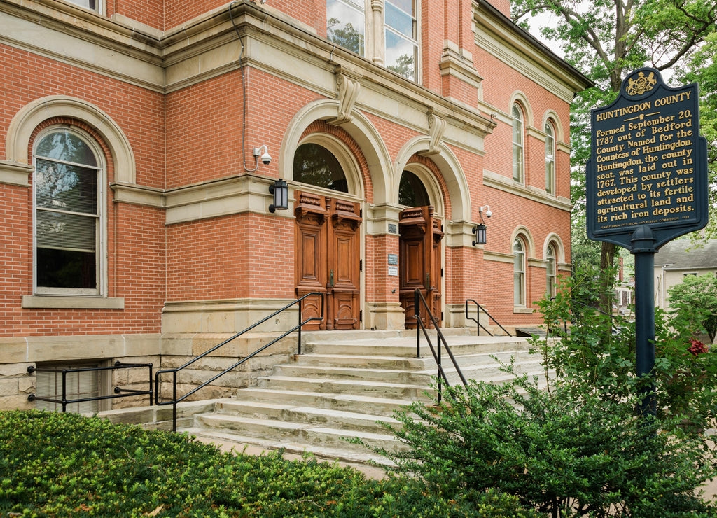 The Huntingdon County Courthouse, in Huntington, Pennsylvania