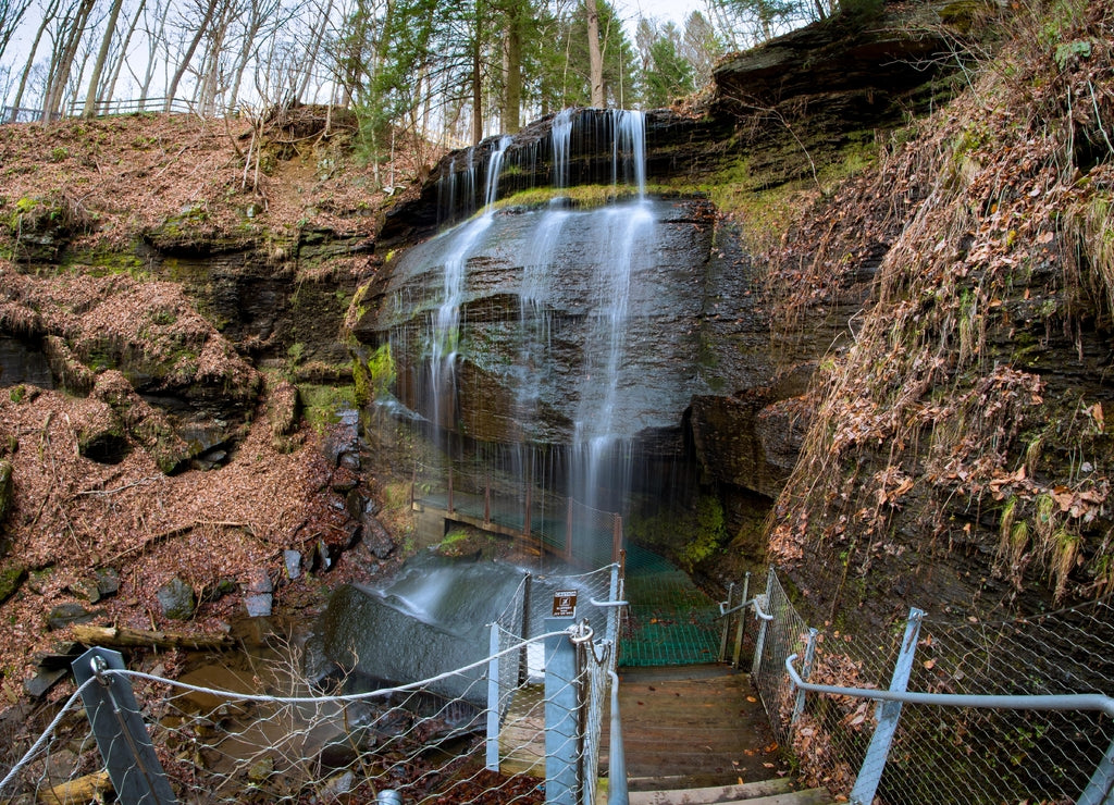 Buttermilk Falls in Indiana County Pennsylvania in late fall