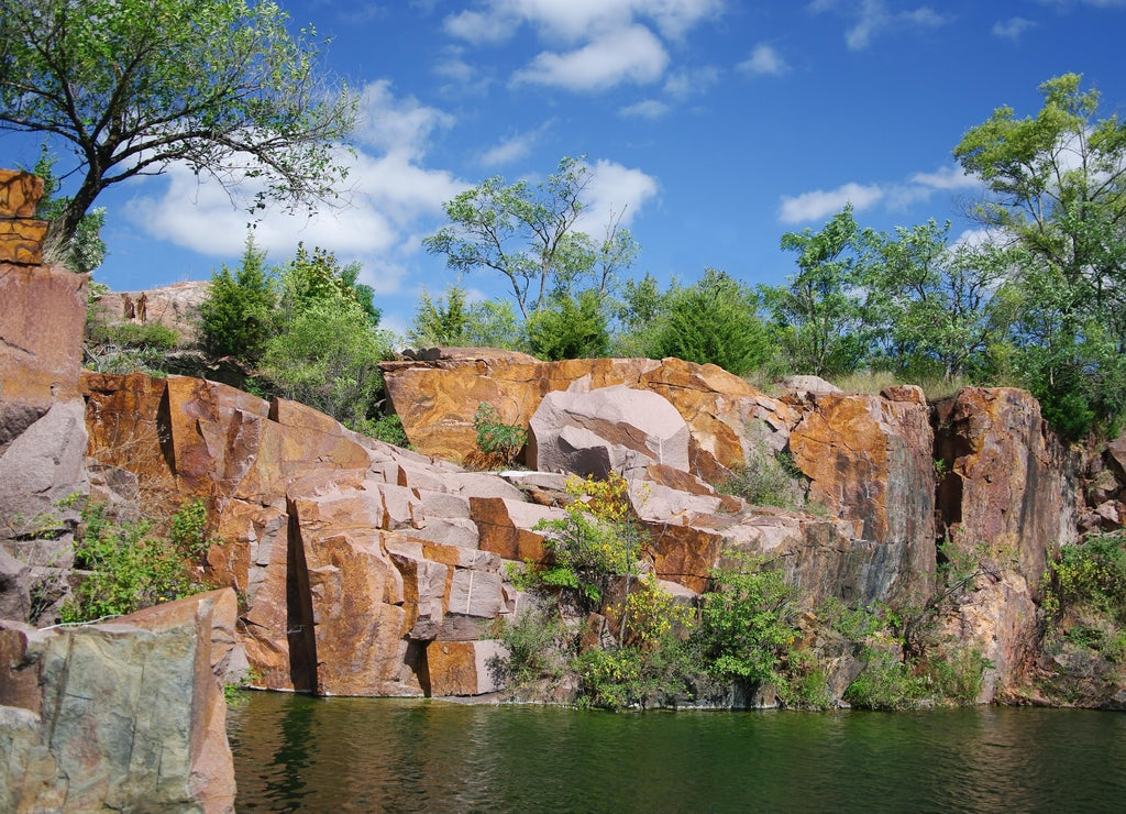 Red Granite: This quarry in Montello, Wisconsin supplied granite for the tomb of U. S. Grant.