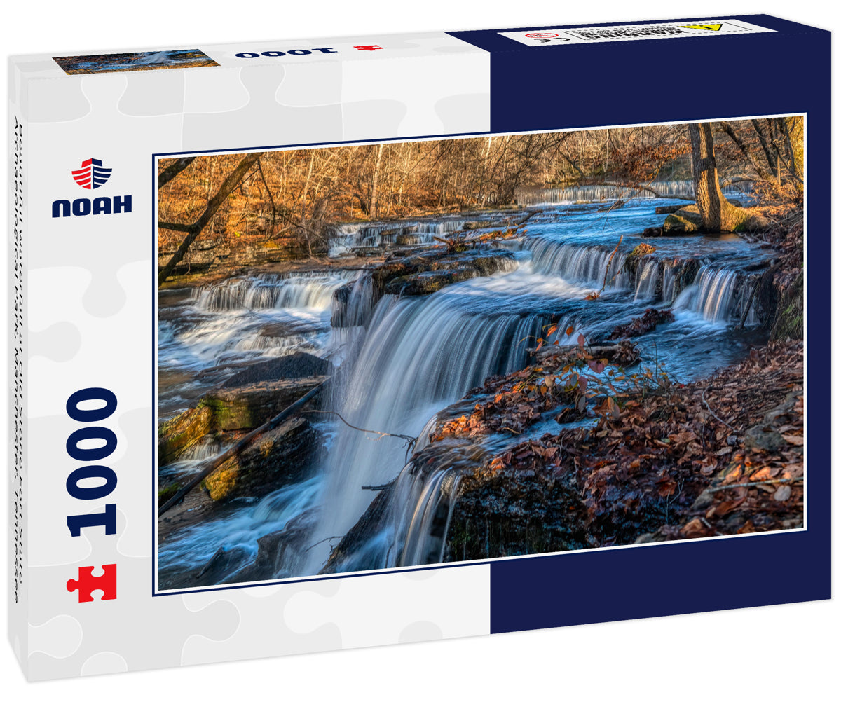 Beautiful waterfall at Old Stone Fort State Archaeological Park, Manchester, Tennessee