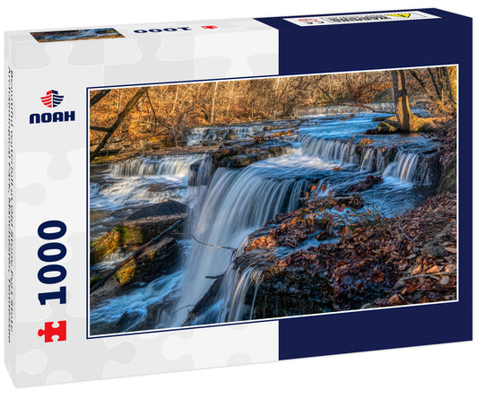 Beautiful waterfall at Old Stone Fort State Archaeological Park, Manchester, Tennessee