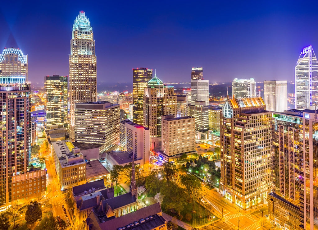 Charlotte Uptown Skyline