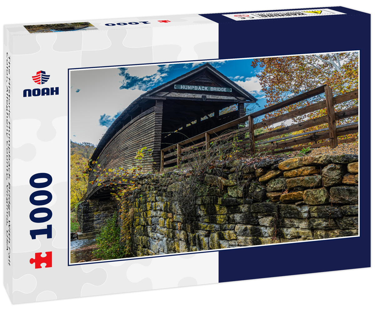 The Historic Humpback Bridge With Fall Color, Allegheny County, Virginia, USA