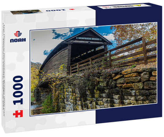 The Historic Humpback Bridge With Fall Color, Allegheny County, Virginia, USA