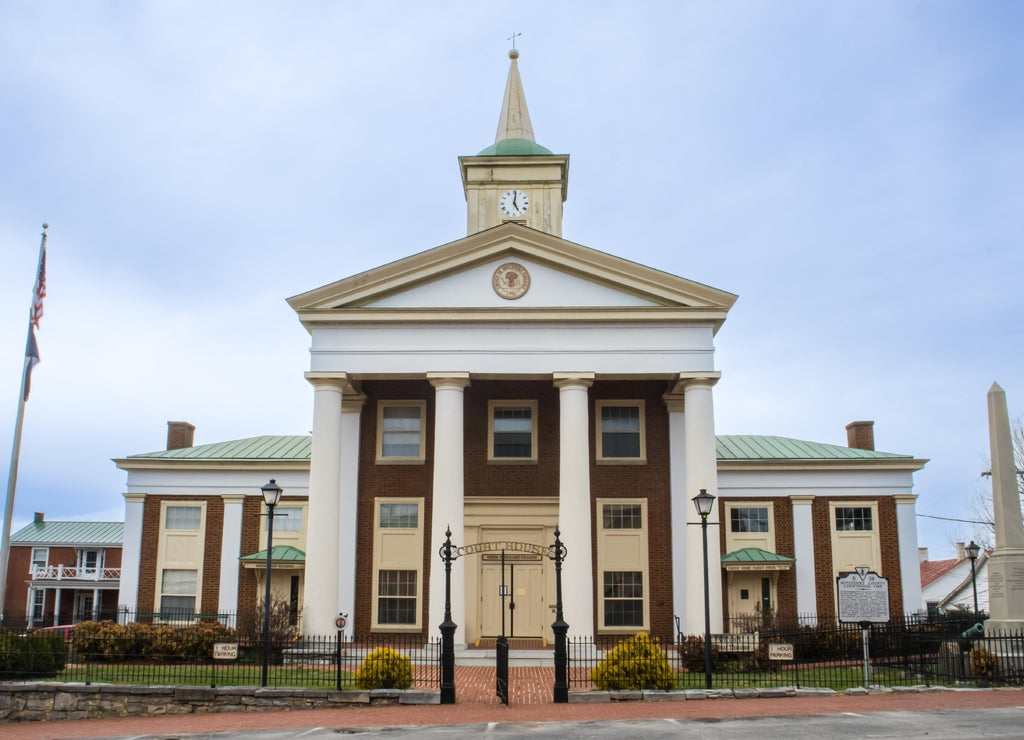 Botetourt County Virginia Courthouse in Fincastle, Virginia