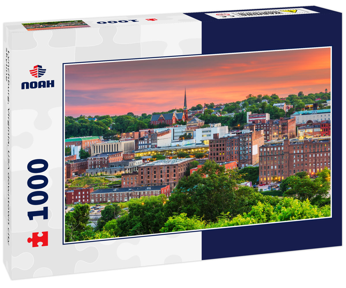 Lynchburg, Virginia, USA downtown city skyline