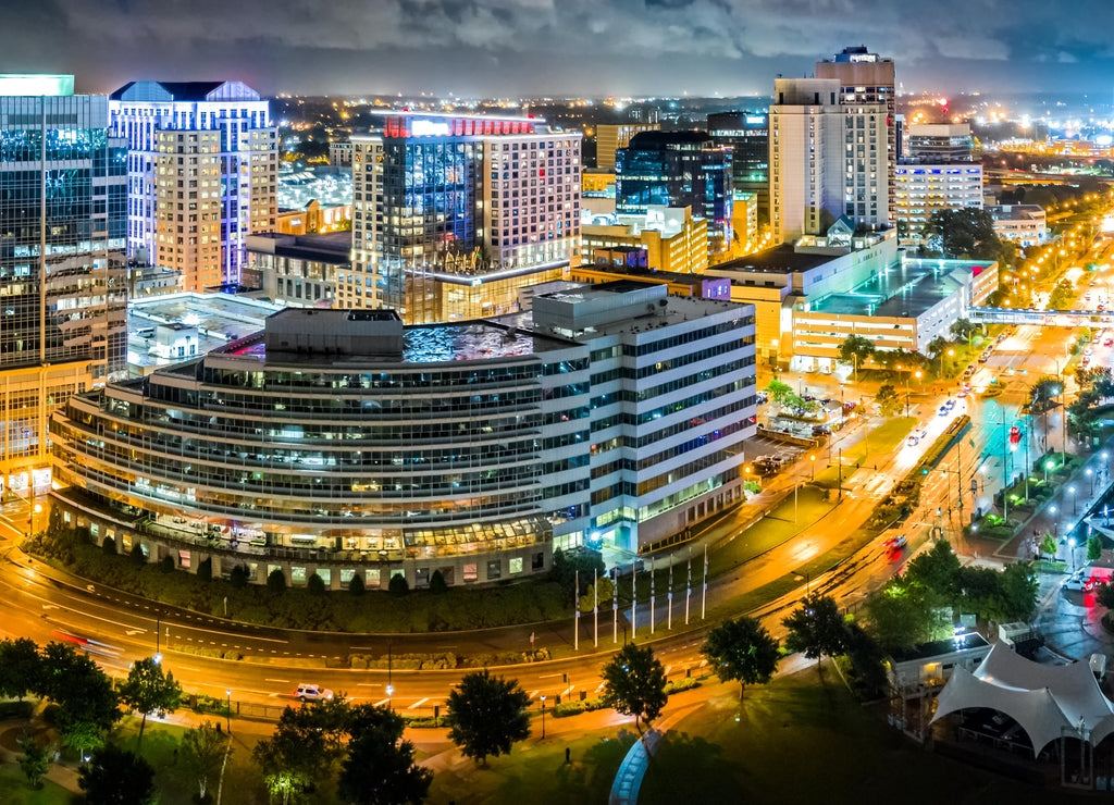 Norfolk Virginia by night