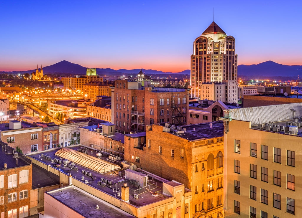 Roanoke, Virginia, USA Skyline