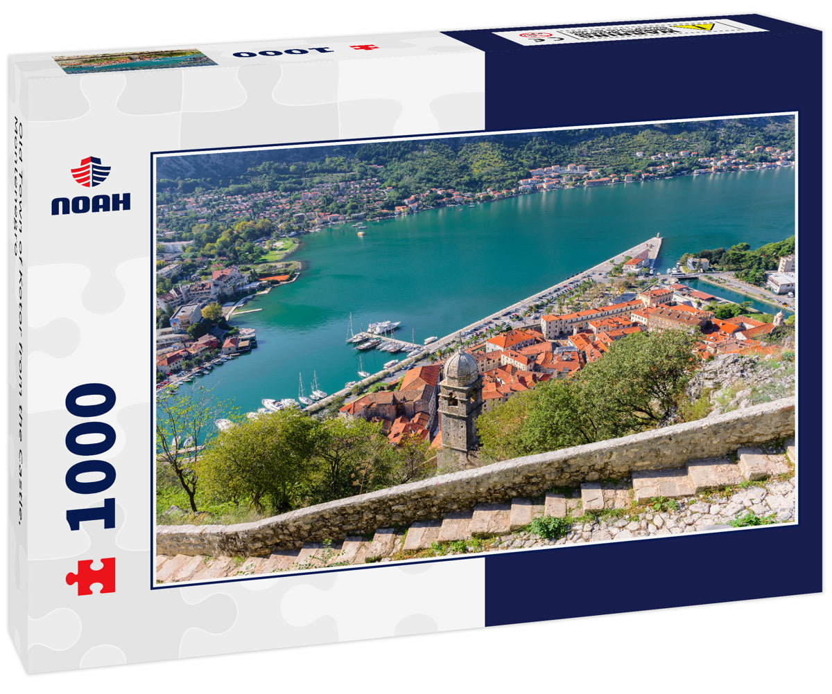 Old Town of Kotor from the Castle, Montenegro