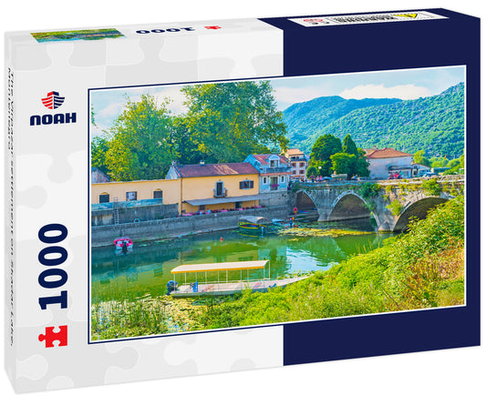 The Virpazar settlement on Skadar Lake, Montenegro