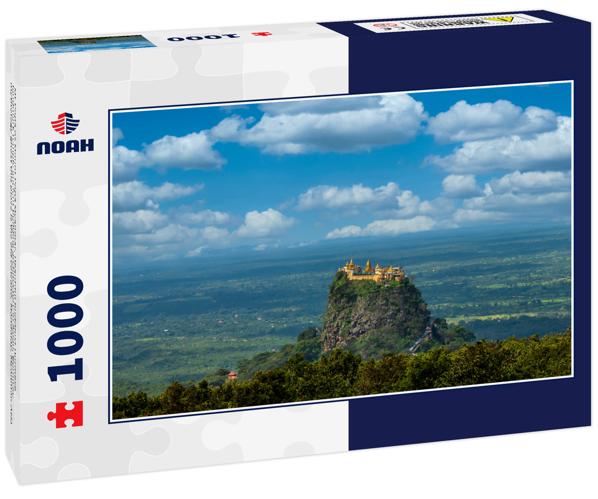 Mt.Popa os Mount Popa Myanmar, Beautiful buddhist Burmese landmark temple ancient building architecture in Asian, Burmese mythology ghost this place is the old volcano, Mandalay, Myanmar, Asia