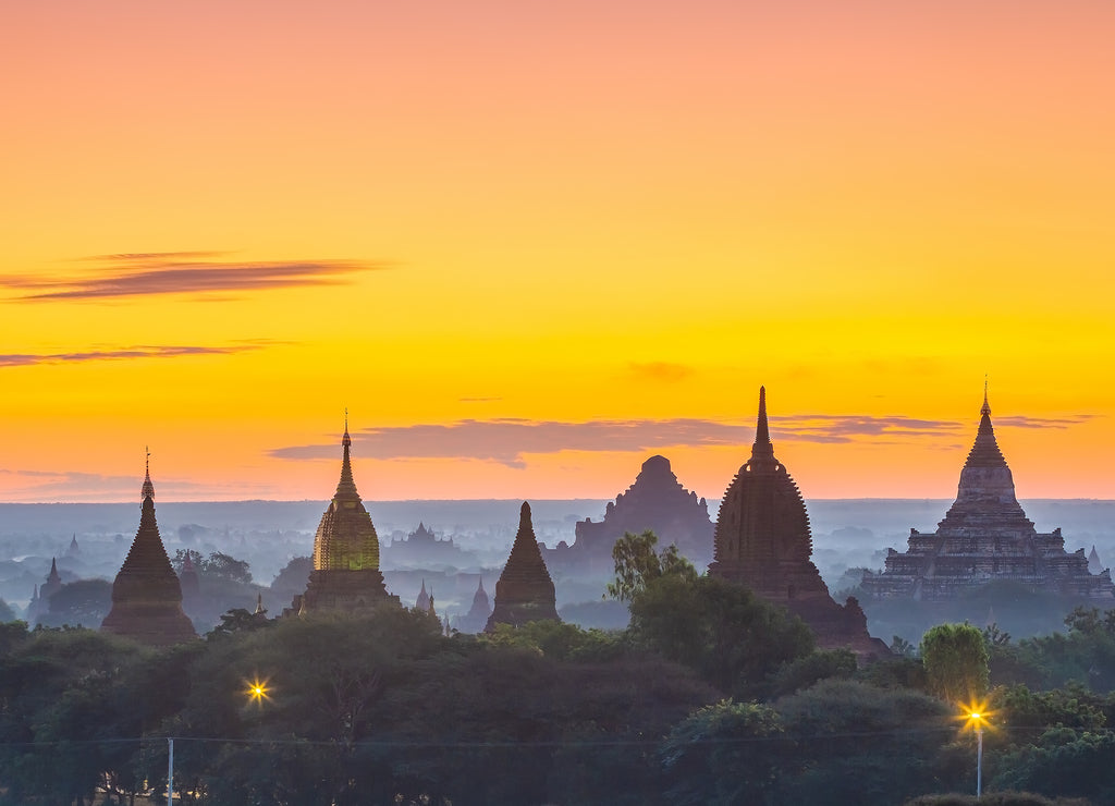 Bagan cityscape of Myanmar in asia