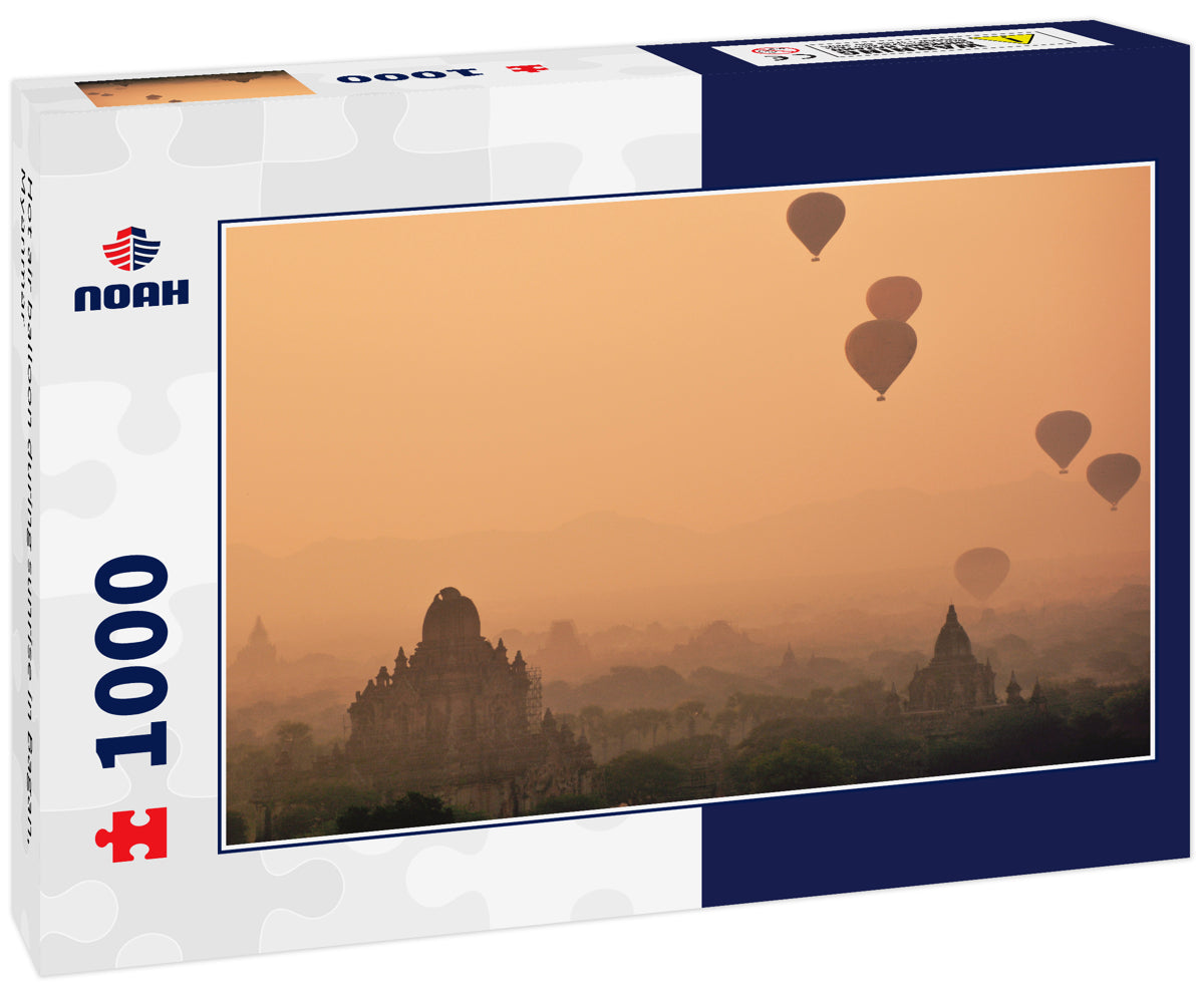 Hot air balloon during sunrise in Bagan, Myanmar