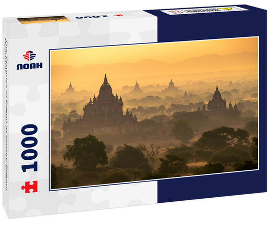 The Temples of Bagan at sunset, Bagan, Myanmar