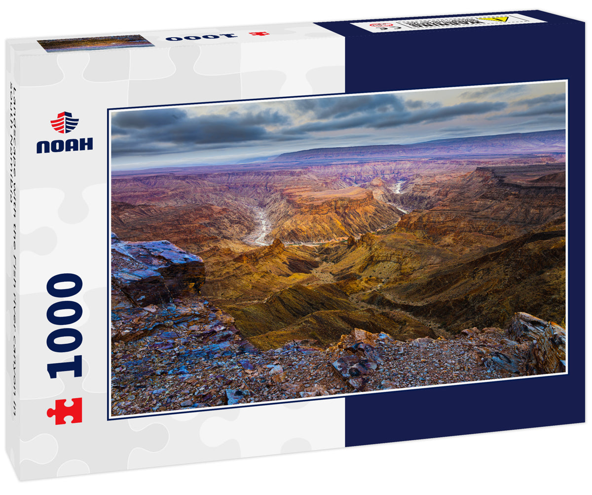 Landscape with the Fish river canyon in south Namibia