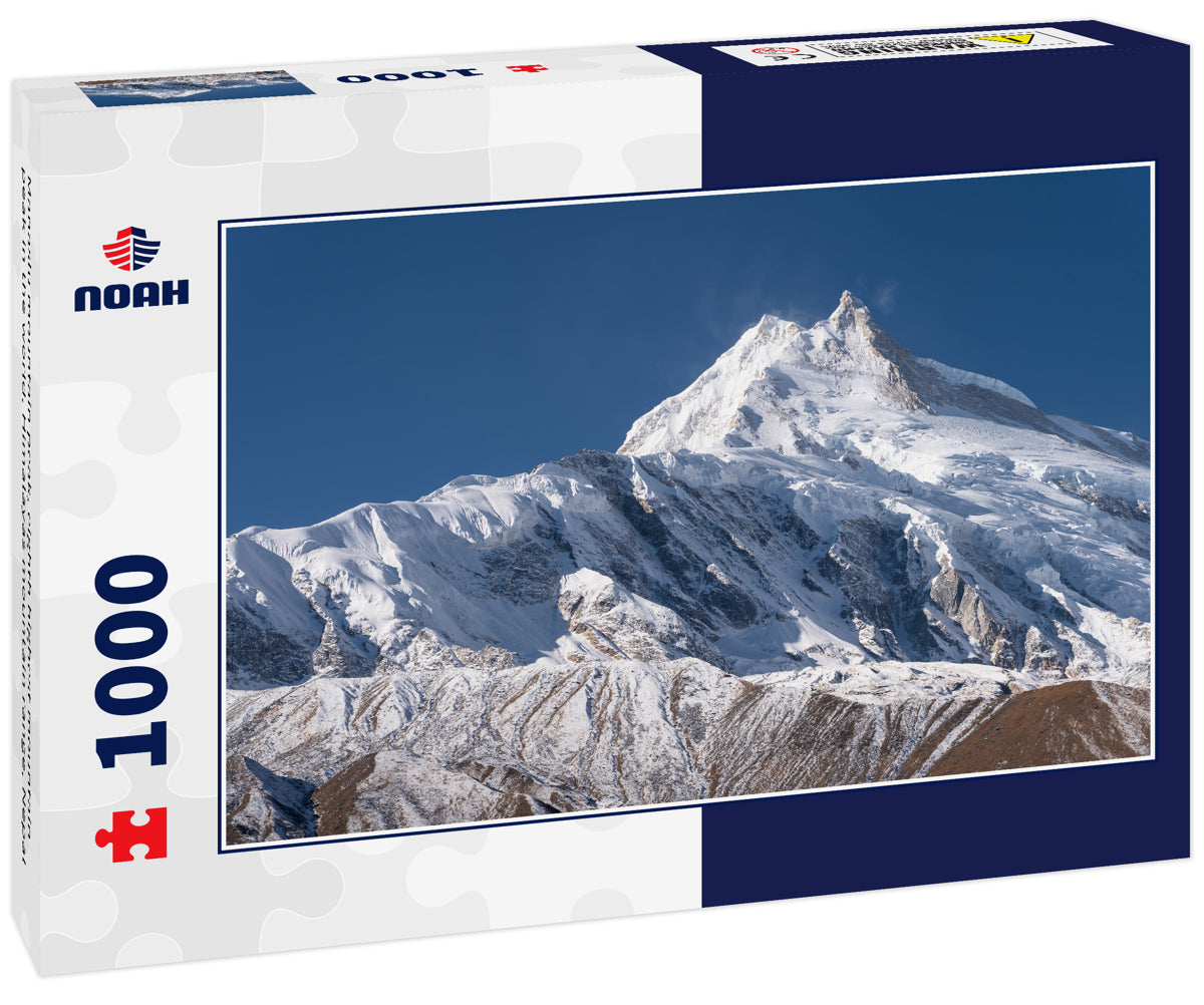 Manaslu mountain peak, eighth highest mountain peak in the world, Himalayas mountain range, Nepal