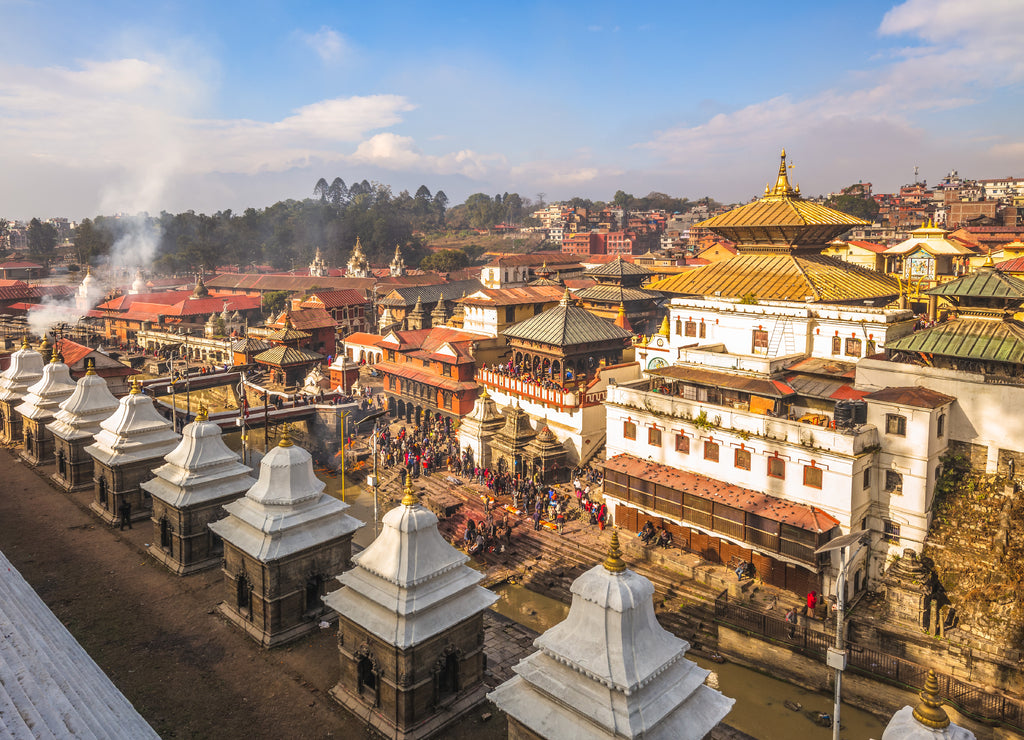 Pashupatinath Temple by Bagmati river, Kathmandu, Nepal