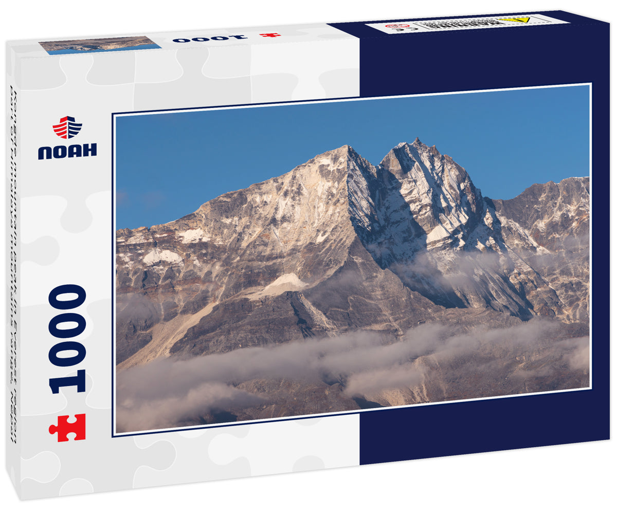 Kongde mountain peak in Everest region part of Himalaya mountains range, Nepal